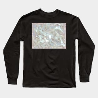 LILAC GREY GOLD GLITTER MARBLE ABSTRACT DESIGN Long Sleeve T-Shirt